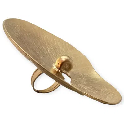 Tote London Women's Gold Mothari Bold Cocktail Ring
