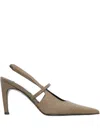 Totême 100mm Lizard-effect Strap Heeled Pumps In Multi