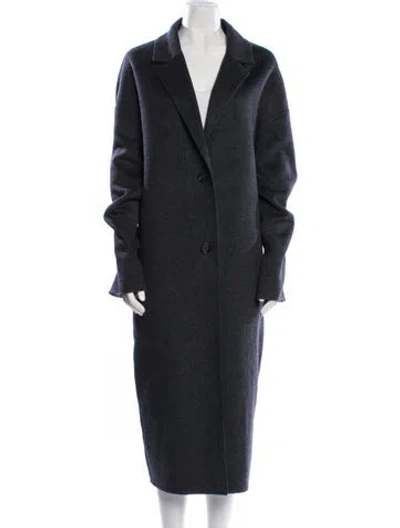 Pre-owned Totême 2024 Double Cocoon Faux Fur Coat W/ Tags In Gray