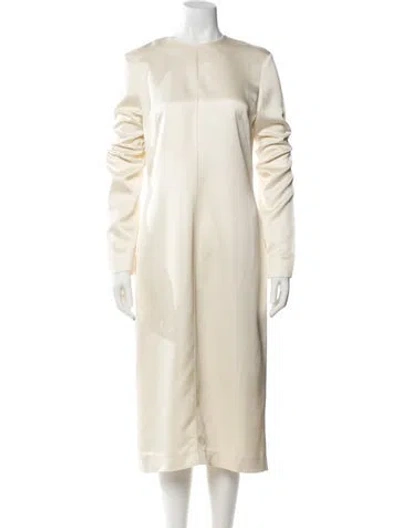 Pre-owned Totême 2025 Midi Length Dress W/ Tags In Neutral