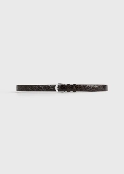 Totême 2.5cm Classic Belt Dark Brown