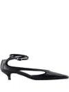 Totême 35mm Pointed Ankle-strap Pumps In Black