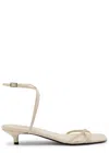 Totême Toteme 40 Leather Sandals In White