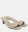 Totême 55 Canvas Mules In Dove 186