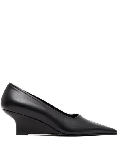 Totême 55mm Pointed-toe Leather Pumps In Black