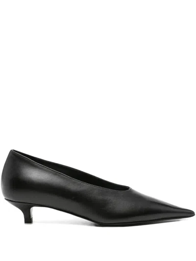 Totême Toteme Sharp Nappa Kitten Pumps Shoes In Black