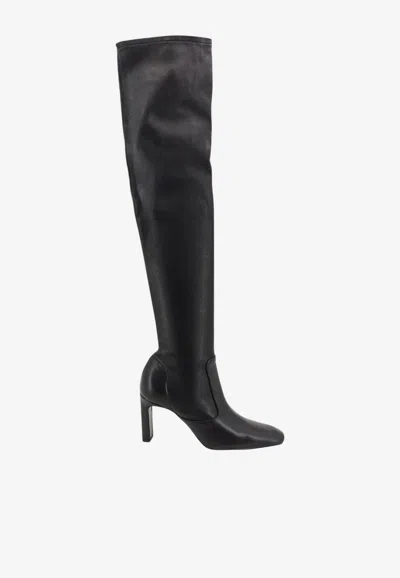 Totême 85 Pointed-toe Heeled Boots In Black