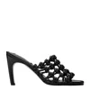 Totême 85mm Knotted-leather Sandals In Black