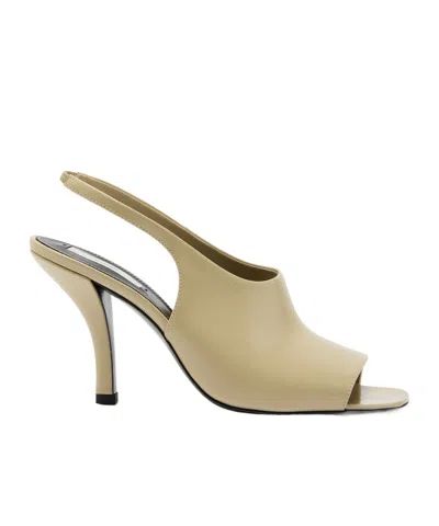 Totême 90 Slingback Naplack Leather Sandals In Multi