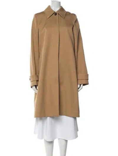 Pre-owned Totême A Line Car Coat Coat In Neutral