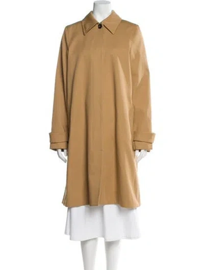 Pre-owned Totême A Line Car Coat Trench Coat In Brown