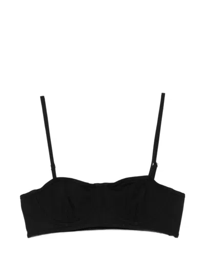 Totême Adjustable-strap Bikini Top In Black