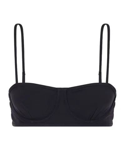 Totême Adjustable-strap Bikini Top In Black