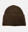 Totême Alpaca-blend Beanie In Brown