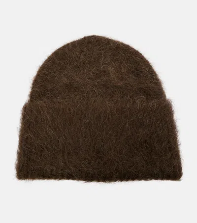 Totême Alpaca-blend Beanie In Brown