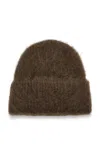 Totême Alpaca-blend Knit Beanie In Brown