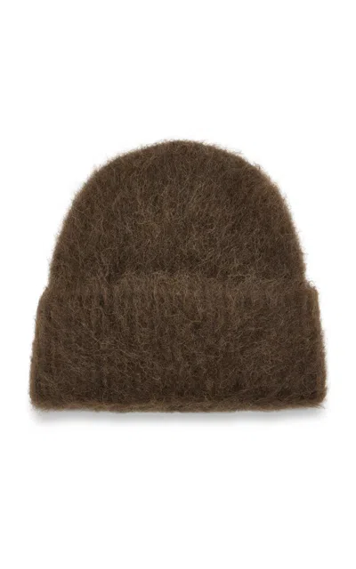 Totême Alpaca-blend Knit Beanie In Brown