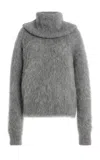 Totême Alpaca-blend Turtleneck Sweater In Gray
