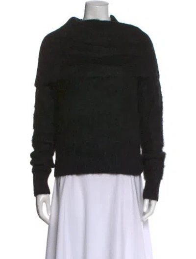 Pre-owned Totême Alpaca Cowl Neck Sweater W/ Tags In Black