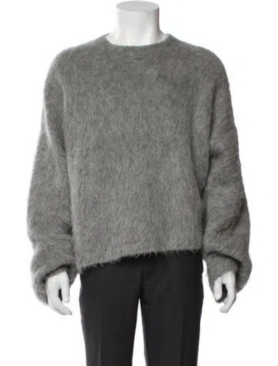 Pre-owned Totême Alpaca Crew Neck Pullover In Gray