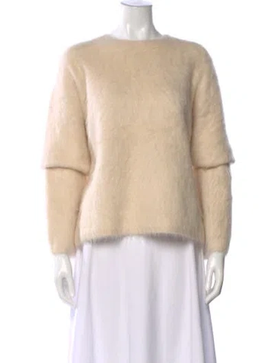Pre-owned Totême Alpaca Crew Neck Sweater In Neutral