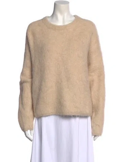 Pre-owned Totême Alpaca Crew Neck Sweater In Neutral