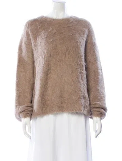 Pre-owned Totême Alpaca Crew Neck Sweater In Neutral