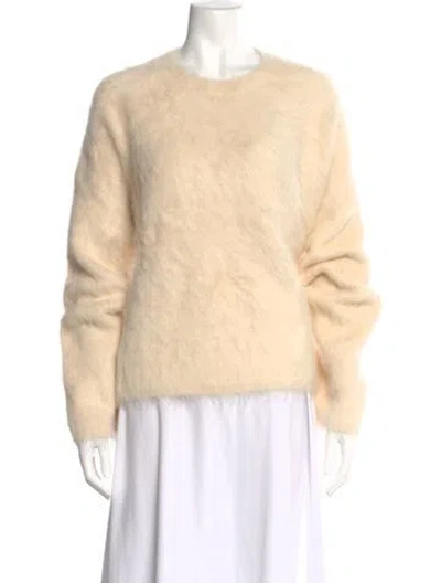Pre-owned Totême Alpaca Crew Neck Sweater In Neutral