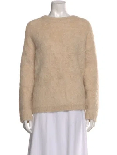 Pre-owned Totême Alpaca Crew Neck Sweater In Neutral