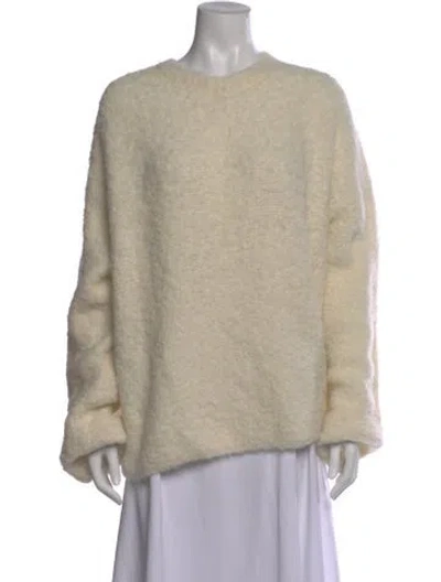 Pre-owned Totême Alpaca Crew Neck Sweater In Neutral