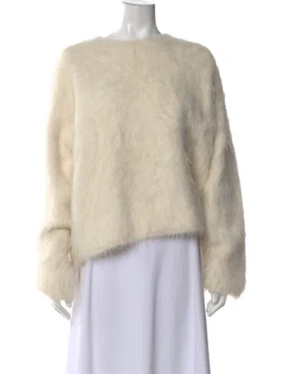 Pre-owned Totême Alpaca Crew Neck Sweater In Neutral