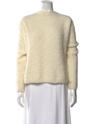 Pre-owned Totême Alpaca Crew Neck Sweater In Neutral