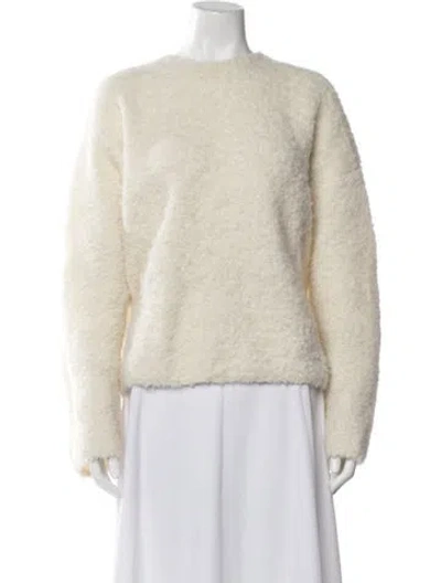 Pre-owned Totême Alpaca Crew Neck Sweater In Neutral