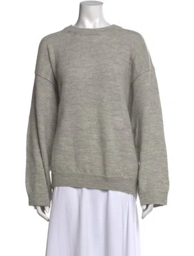 Pre-owned Totême Alpaca Crew Neck Sweater In Neutrals