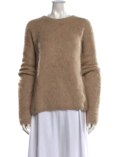 Pre-owned Totême Alpaca Crew Neck Sweater In Neutrals
