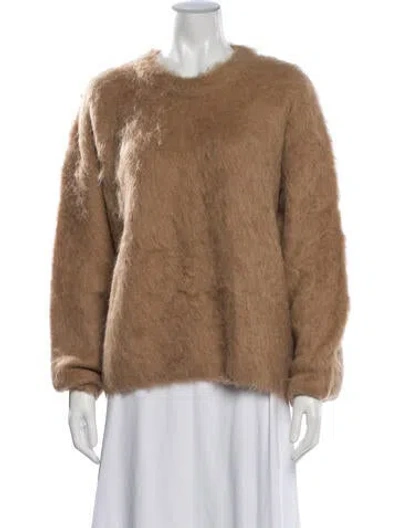 Pre-owned Totême Alpaca Crew Neck Sweater In Neutrals