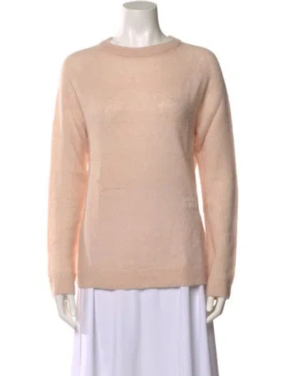 Pre-owned Totême Alpaca Crew Neck Sweater In Pink