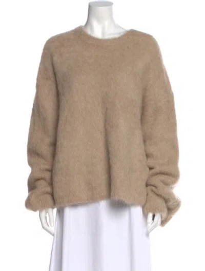 Pre-owned Totême Alpaca Crew Neck Sweater W/ Tags In Neutral