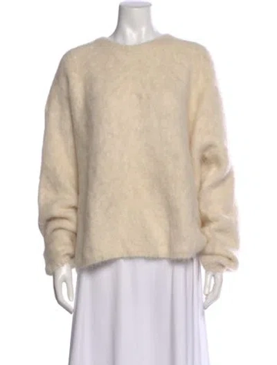 Pre-owned Totême Alpaca Crew Neck Sweater W/ Tags In Neutral