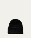 Totême Alpaca Knit Beanie In Animal Print