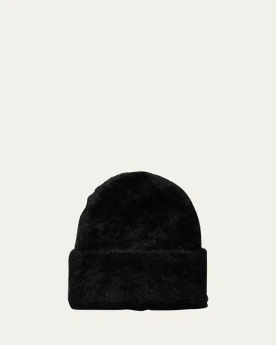 Totême Alpaca Knit Beanie In Animal Print