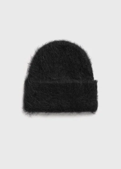 Totême Alpaca Knit Beanie Black