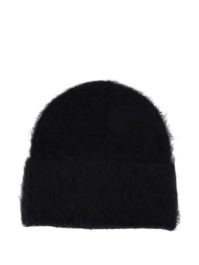 Totême Toteme Alpaca Knit Beanie In Black