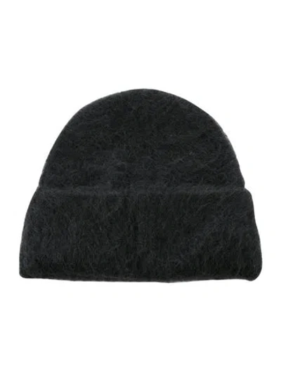 Pre-owned Totême Alpaca Knit Beanie In Black