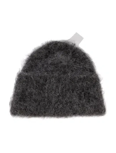 Pre-owned Totême Alpaca Knit Beanie Hat In Grey