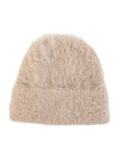 Pre-owned Totême Alpaca Knit Beanie In Neutral