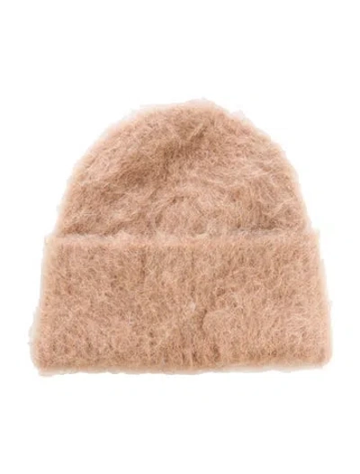 Pre-owned Totême Alpaca Knit Beanie In Neutral