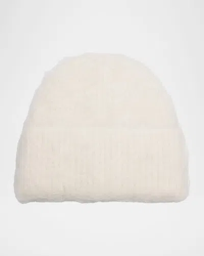 Totême Alpaca Knit Beanie In Neutral