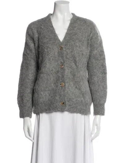 Pre-owned Totême Alpaca Sweater In Gray