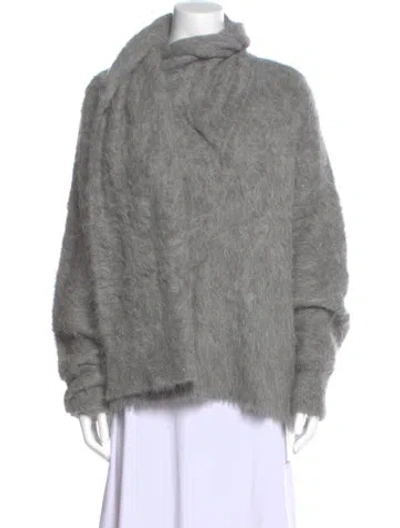 Pre-owned Totême Alpaca Turtleneck Sweater In Gray